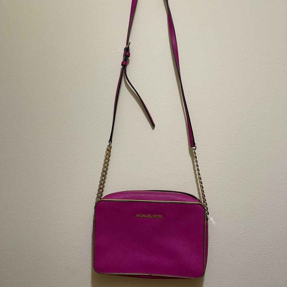 Michael Kors Fuchsia Crossbody Bag